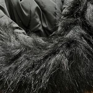 Zara mustard and black puffer jacket